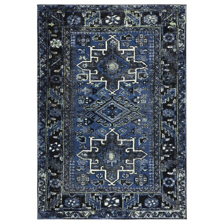 Safavieh 10 ft.-6 in. x 14 ft. Vintage Southwestern Rectangle Rug, Light Blue & Black VTH211N-10